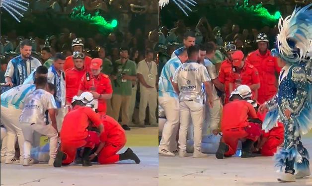 Apesar da situação tensa, ele foi socorrido rapidamente. Foto: Reprodução