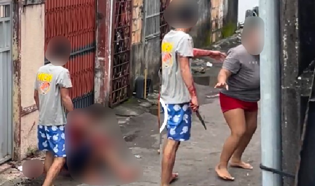 O crime ocorreu na manhã desta quinta-feira (11) e depois o rapaz fugiu. Foto: Reprodução