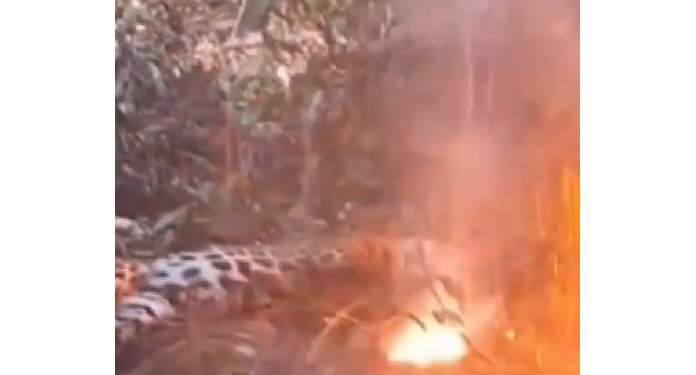 Cena lamentável que poderia ocorrer com algum morador. Foto: Reprodução