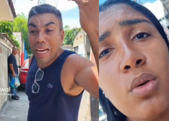 O pastor insiste e ameaça retirar o cargo de missionária da mulher. Foto: Reprodução