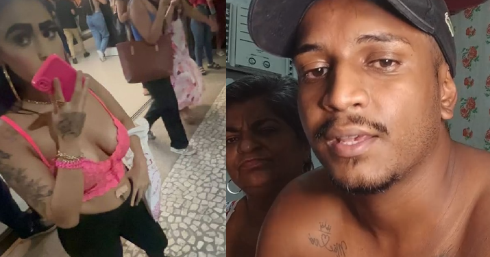 A confusão ocorreu na frente da unidade da Constantino Nery na noite desta segunda-feira (9). Foto: Reprodução