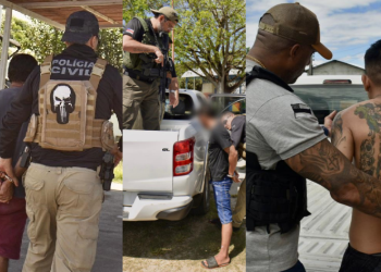 Cada homem cometeu um crime diferente e estavam com mandados de prisão em aberto. Foto: Divulgação/PC-AM