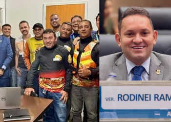 Rodinei Ramos (Avante) foi presidente da Associação dos Mototaxistas do Amazonas e mantém laços até hoje. Foto: Reprodução/Instagram