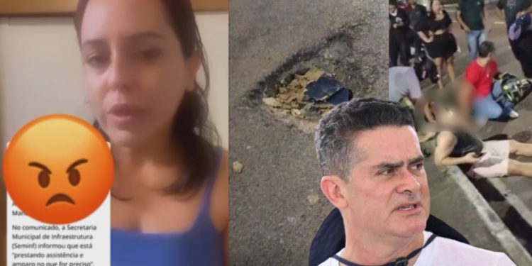 Irmã da grávida m0rt4 por conta de buraco na Djalma expõe negligência de David Almeida: 'pare de ser omisso''
