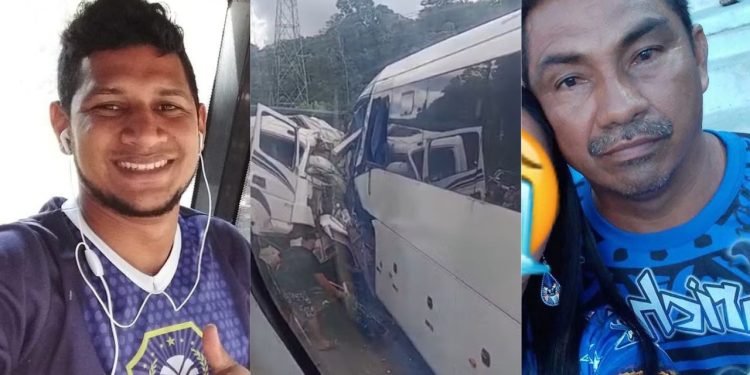 Motoristas de caçamba e ônibus que colidiram na AM-010 não resistem e m0rr3m