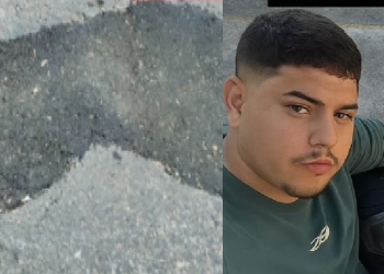 Yan foi desviar de um buraco, caiu e teve o braço esmagado por um ônibus. Foto: Reprodução