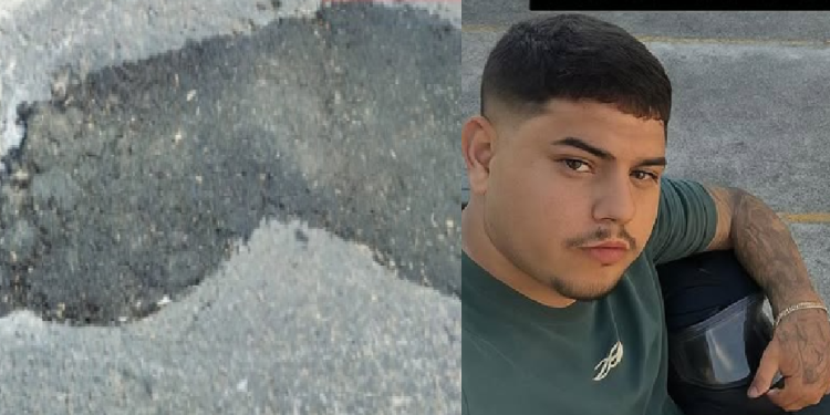 Yan foi desviar de um buraco, caiu e teve o braço esmagado por um ônibus. Foto: Reprodução