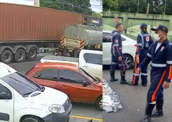 O acidente ocorreu no final da manhã desta quarta-feira (2). Foto: Reprodução