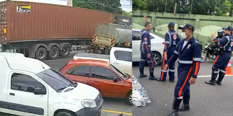 O acidente ocorreu no final da manhã desta quarta-feira (2). Foto: Reprodução