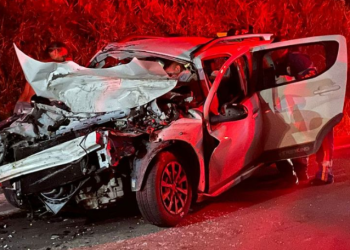 O acidente ocorreu nesta madrugada. Foto: Reprodução