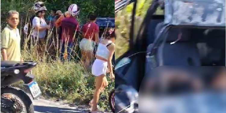 O acidente ocorreu na tarde deste sábado (12). Foto: Reprodução