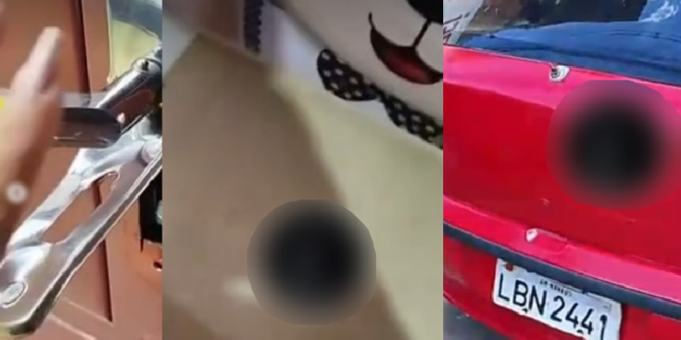 A casa foi arrombada quando a gestação saiu para visitar a mãe. Foto: Reprodução