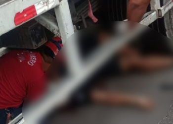 Testemunhas relataram que o condutor da motocicleta perdeu o controle da direção. Foto: Reprodução