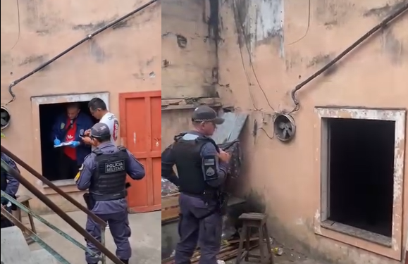 A vítima possuía ainda marcas de agressão no rosto. Foto: Reprodução