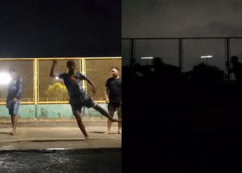 A queda de energia no local interrompeu o ensaio. Foto: Reprodução