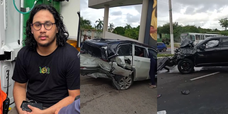 Pedro Ivan Melo da Silva estava com o carro cheio de latinhas e garrafa de vodka. Foto: Reprodução