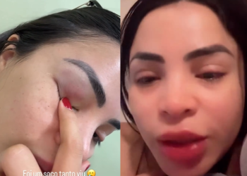 Sandy Brasil disse que estava em um bar com as amigas. Foto: Reprodução