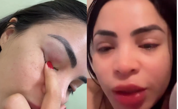 Sandy Brasil disse que estava em um bar com as amigas. Foto: Reprodução