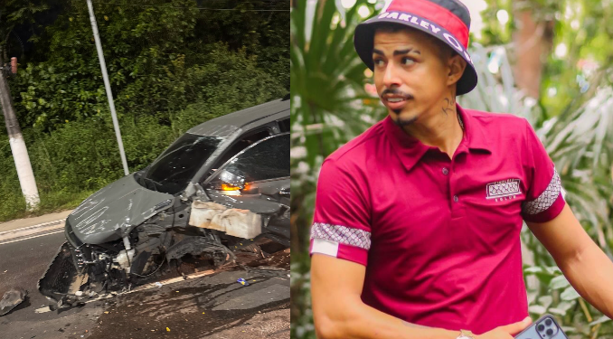 O acidente ocorreu na noite deste sábado (19). Foto: Reprodução