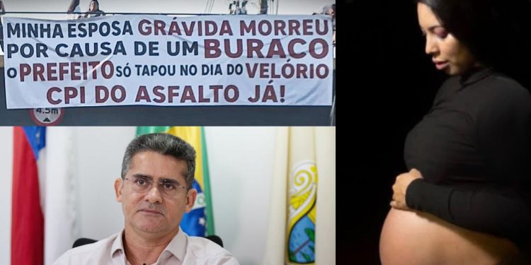 David Almeida é alvo de protesto após m0rt3 de grávida causada por buraco Djalma Batista: 'CPI do Asfalto já!'