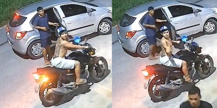 Vídeo: De forma violenta, bandidos em Ônix roub4m moto de casal em Flores
