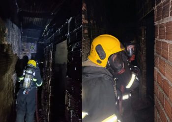 Ventilador superaquecido cai em cima de colchão e provoca incêndio em casa no Jorge Teixeira