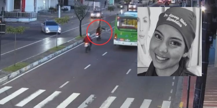 Vídeo: Câmera filma exato momento que biomédica grávida m0rr3 por conta de buraco na Djalma Batista