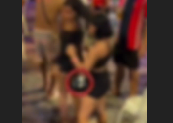 As adolescentes vestem microvestidos e aparecem dançando e ingerindo bebidas alcoólicas. Foto: Reprodução