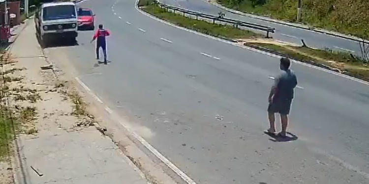 O acidente ocorreu nesta segunda-feira (25). Foto: Reprodução