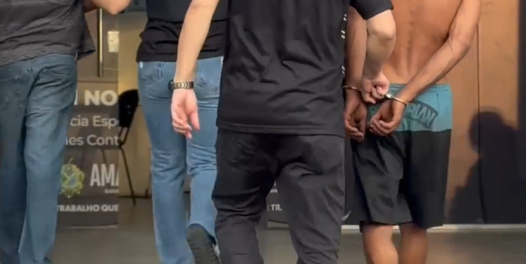 O homem foi preso e a mulher e a filha resgatadas do local. Foto: Reprodução