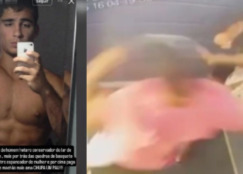 O ex-jogador de basquete Igor Cabral, é suspeito de desferir 61 socos na namorada, Juliana Garcia, em um ataque brutal dentro de um elevador em Natal. Foto: Reprodução