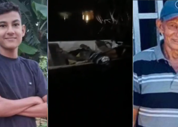 As vítimas estavam dentro de uma canoa em comunidade. Foto: Reprodução