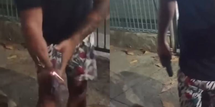 O policial foi identificado como José Rodrigo da Silva Ferrarini. Foto: Reprodução