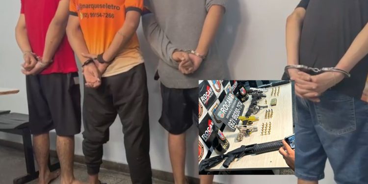 Foguetório em Manaus resulta em prisões e apreensão de armas pela Rocam