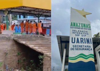 Em delegacia de Uarini, cela para 8 pessoas abrigava 45 homens e mulher era mantida em cozinha