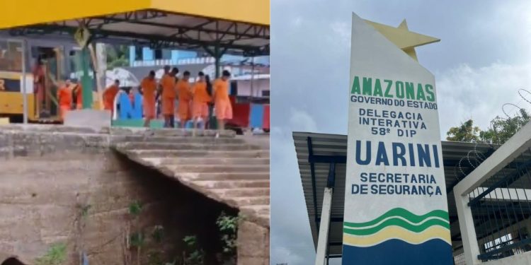 Em delegacia de Uarini, cela para 8 pessoas abrigava 45 homens e mulher era mantida em cozinha