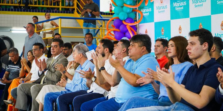 A inauguração da escola municipal aconteceu na Zona Norte de Manaus. Foto: Ruan Souza