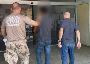 O homem permaneceu em silêncio na delegacia. Foto: Reprodução