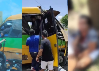 O grave acidente ocorreu na tarde desta quarta-feira (24). Foto: Reprodução