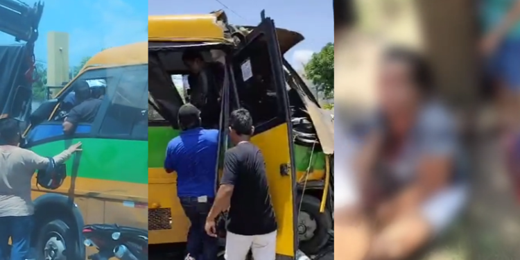 O grave acidente ocorreu na tarde desta quarta-feira (24). Foto: Reprodução