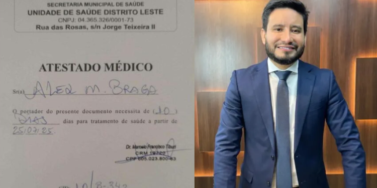 A parlamentar diz que o jornalista usou um atestado falso para não comparecer em audiência sobre cr1me de estupr0. Foto: Reprodução