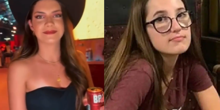 Nas imagens, que viralizaram nas redes sociais, ela exibe looks e aparece segurando uma cerveja enquanto curte o evento. Foto: Reprodução