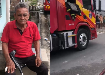 O Corpo de Bombeiros Militar do Amazonas (CBMAM) foi acionado e controlou as chamas antes que o fogo se alastrasse. Foto: Reprodução