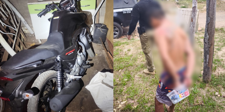 O homem usava uma moto preta e oferecia carona. Foto: Reprodução