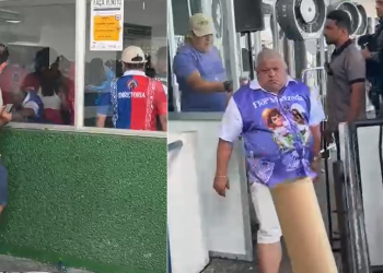 Alexandre Queiroz não aceitou o resultado. Foto: Reprodução