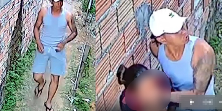 O tarado ainda não foi identificado. Foto: Reprodução