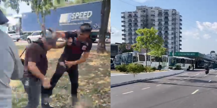 Não houve acordo até às 14h30 e a greve continua com toda frota paralisada. Foto: Reprodução