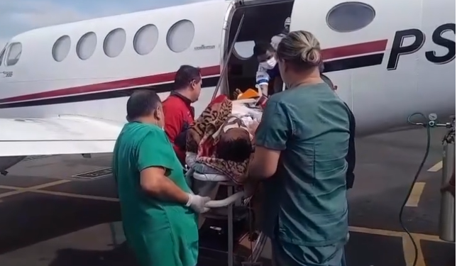 O homem teve que ser transferido para Manaus. Foto: Reprodução