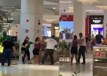 Os seguranças tiveram que ser chamados. Foto: Reprodução