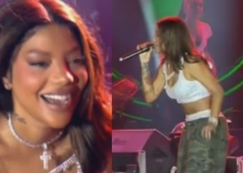 'Meu Deus, quanta sapatão': Ludmilla fica surpresa com reação dos manauaras durante show; vídeo